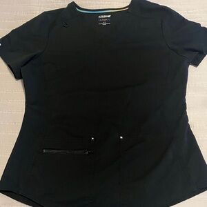 Scrubstar Ultimate Women's Black Short Sleeve Scrub Top